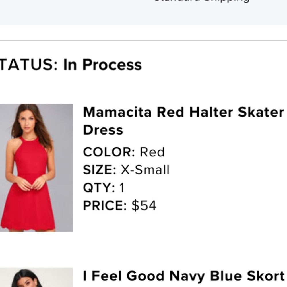 Lulus red skater dress